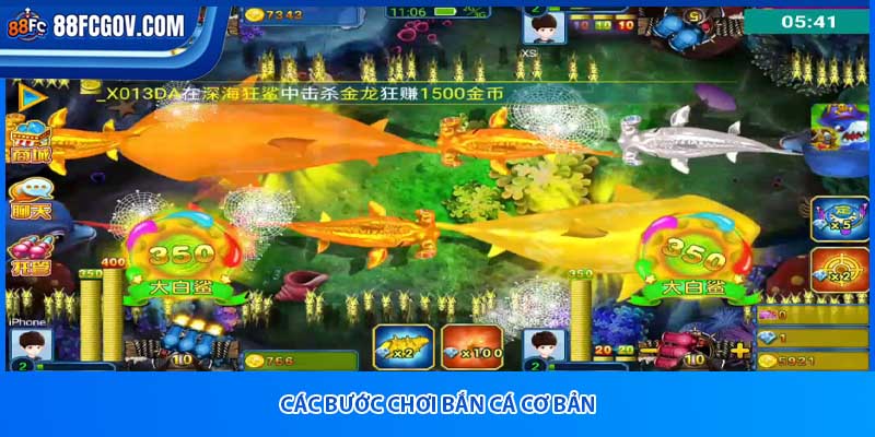 Các bước chơi bắn cá cơ bản