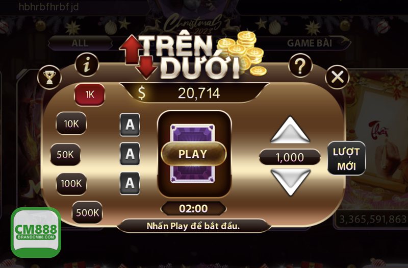 Xóc Đĩa CM888 - Mức cược linh hoạt, dễ xây nhịp chơi Xóc Đĩa CM888 - Mức cược linh hoạt, dễ xây nhịp chơi